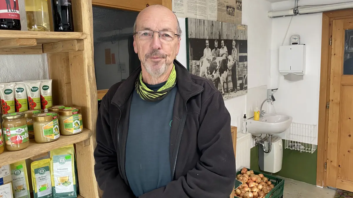 Ausschließlich Bio: Karl Locher betreibt in Kirchen sein "Zenkalädele" - noch bis zum Jahresende.