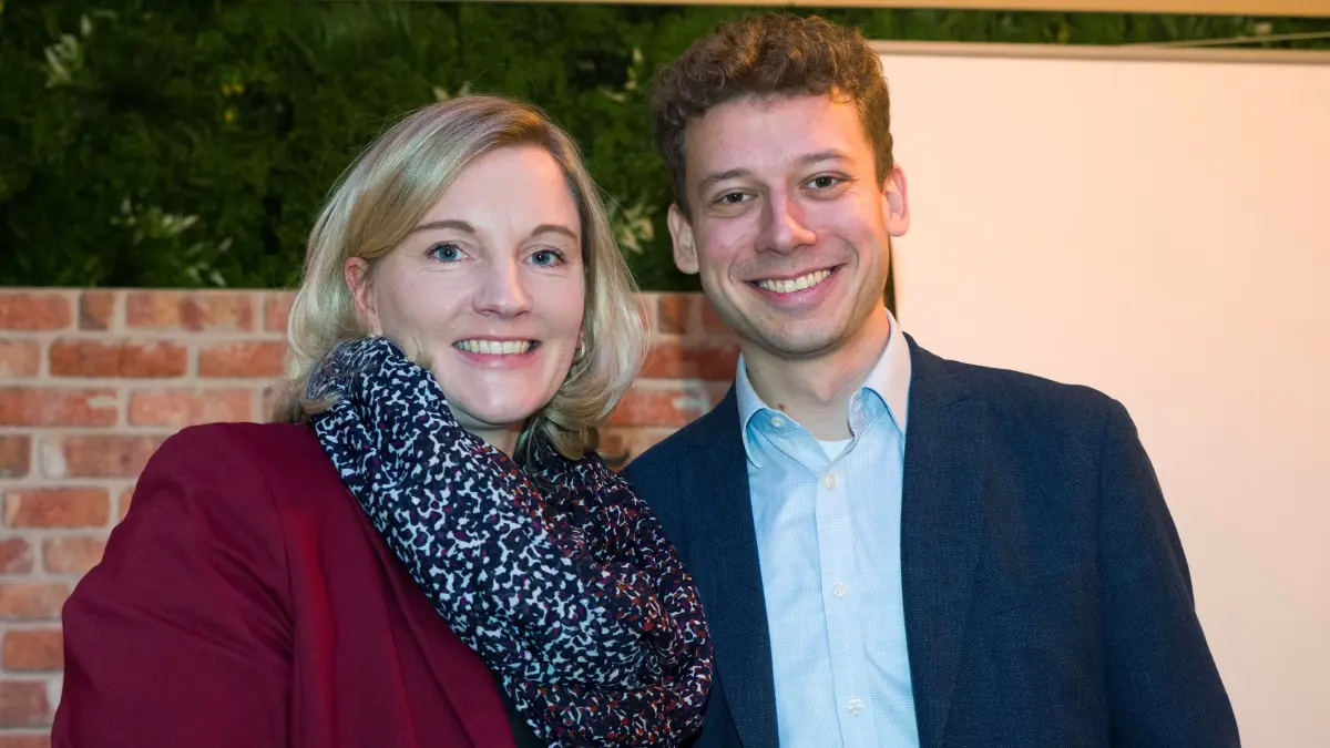 Die alte und zugleich Doppelspitze des SPD Kreisverbands Tübingen: Bettina Ahrens-Diez und Florian Zarnetta