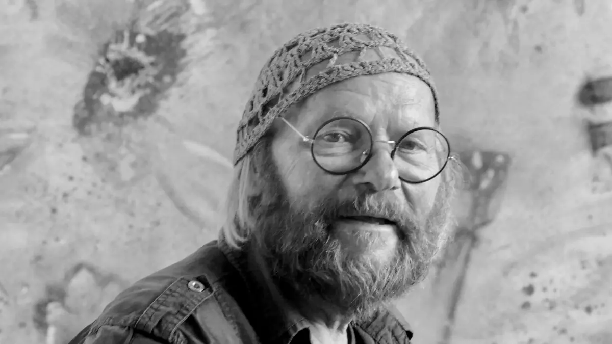 Frank Hempel in seinem Atelier in Mormoiron.