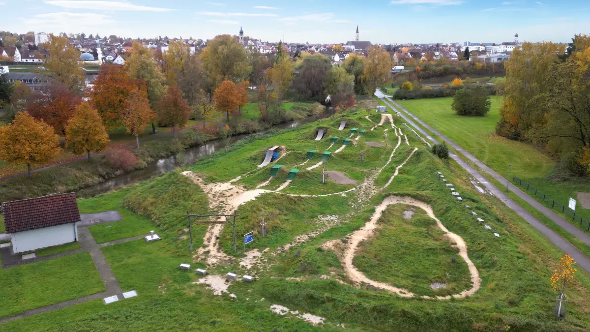 Die Dirtbike-Anlage im Berkacher Grund in Ehingen ist so gut wie nie genutzt.