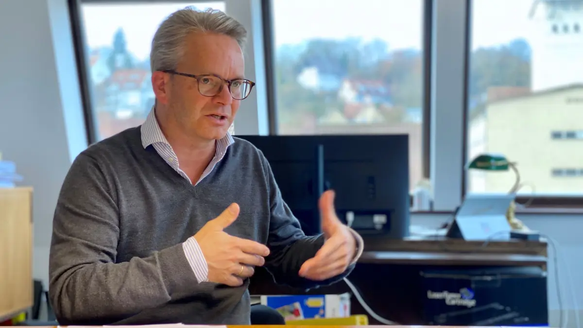 Rosige Zeiten sehen anders aus: Brauereichef Peter Theilacker formuliert für sich trotzdem eine klare Zukunftsstrategie
