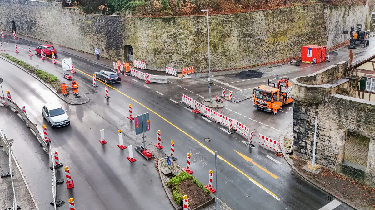 Crailsheimer Straße, Zwinger. Sperrung wird demnächst wieder aufgehoben
