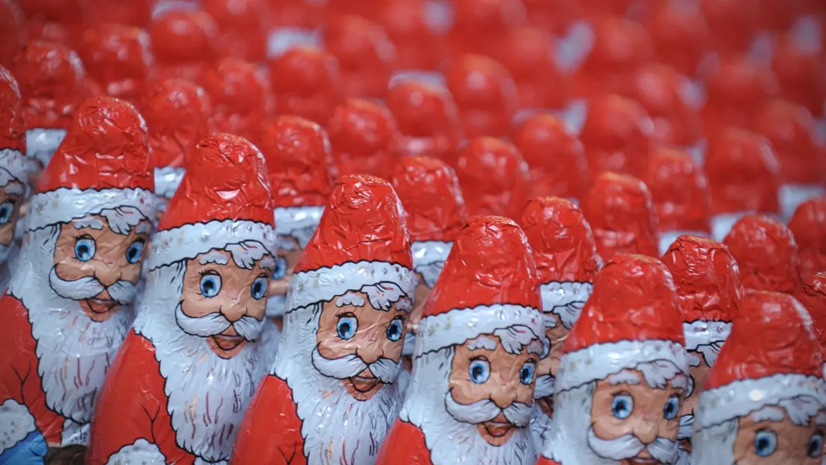 Schoko-Weihnachtsmänner