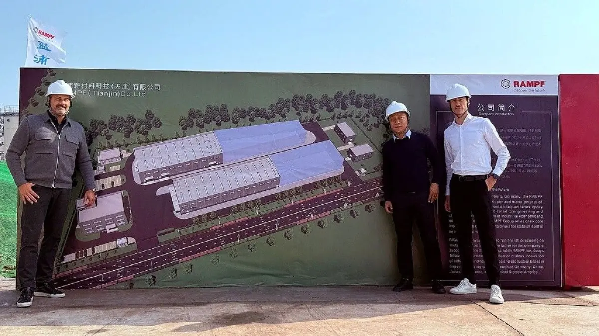 Die internationale RAMPF-Gruppe stärkt ihre Präsenz in China mit dem Bau einer neuen Produktionsstätte in Tianjin.