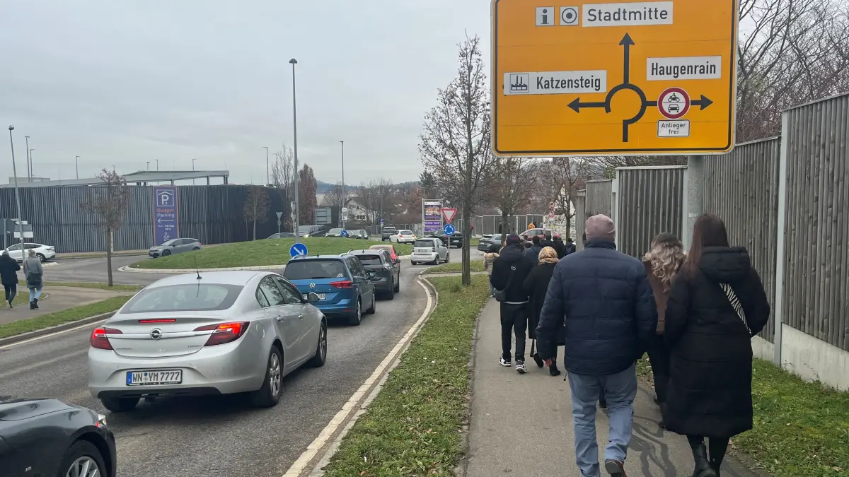 Stau Kreisverkehr