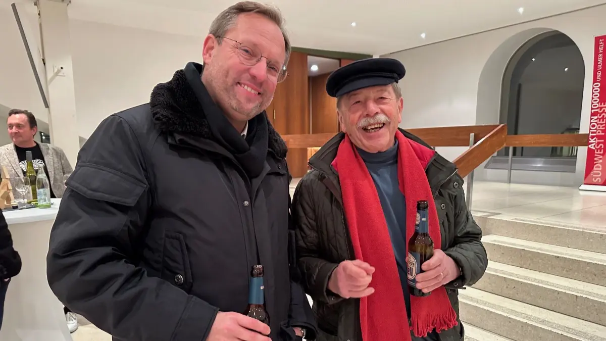 OB Martin Ansbacher und Aktions-Helfer Heinz Bayerlander
