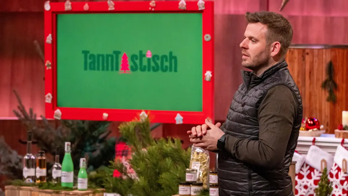 Der Gründer Dr. Christian Mai pitcht am 8. Dezember 2025 in „Die Höhle der Löwen“ sein Start-up TannTastisch.