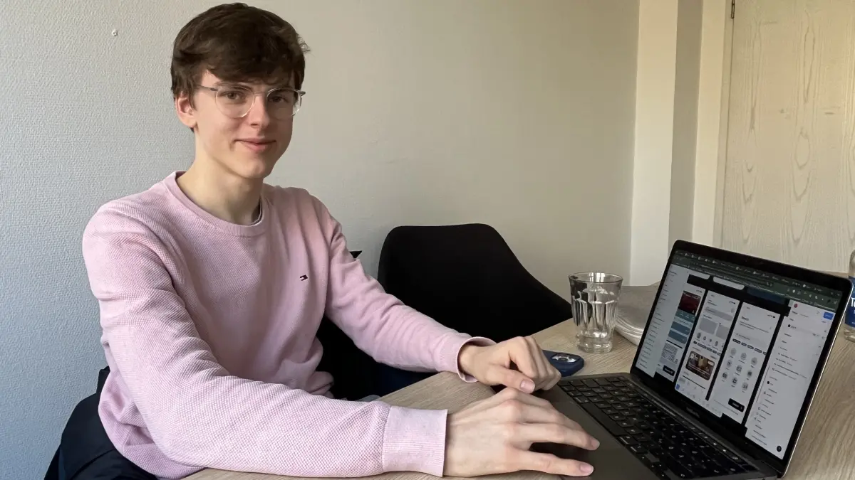 Auf App war sie gestenr noch nicht verfügbar - aber am Laptop konnte Tillmann Lang schon mal einige Seiten zeigen.