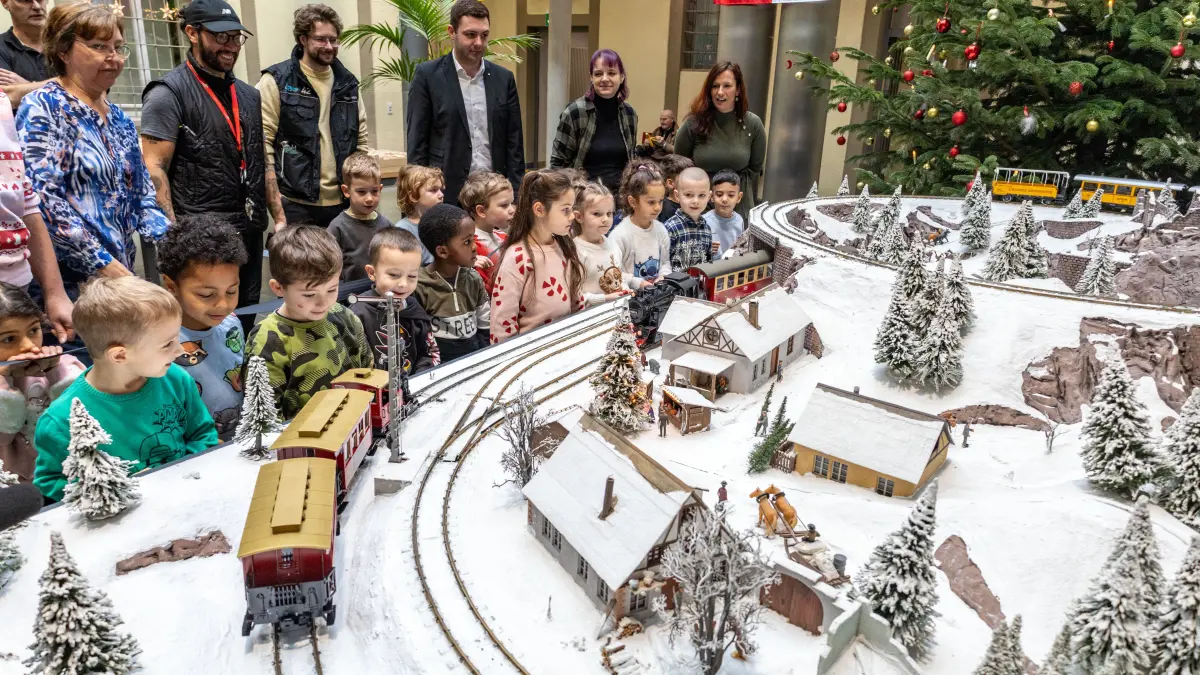 GP, Rathaus: Märklin-Modelleisenbahn wird wieder im Rathaus aufgebaut