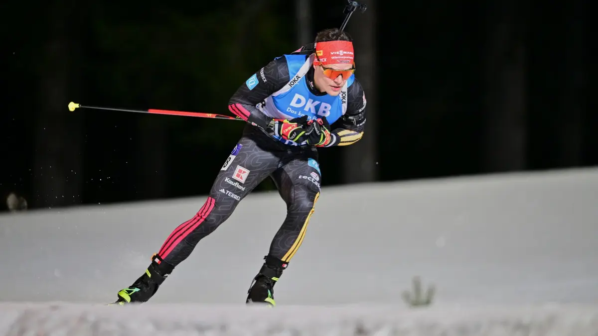 Schweden Biathlon Weltcup: ARCHIV - 03.12.2025, Schweden, Östersund: Biathlon: Weltcup, Einzel 20 km, Männer, der deutsche Philipp Horn in Aktion. Philipp Horn schoss im Sprint zwei Fehler. (zu dpa: «Biathlet Nawrath wird Sprint-Zwölfter - Botn siegt erneut») Foto: Björn Larsson Rosvall/TT News Agency/AP/dpa - ACHTUNG: Nur zur redaktionellen Verwendung und nur mit vollständiger Nennung des vorstehenden Credits +++ dpa-Bildfunk +++