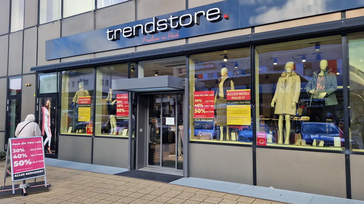 Ist bald Geschichte: der Trendstore im Sparkassen-Gebäude in Horb