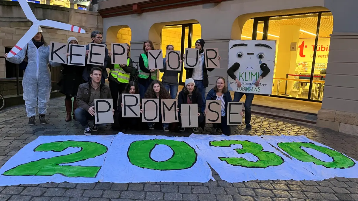 Fridays for Future fordert Einhaltung des Tübinger Klimaziels