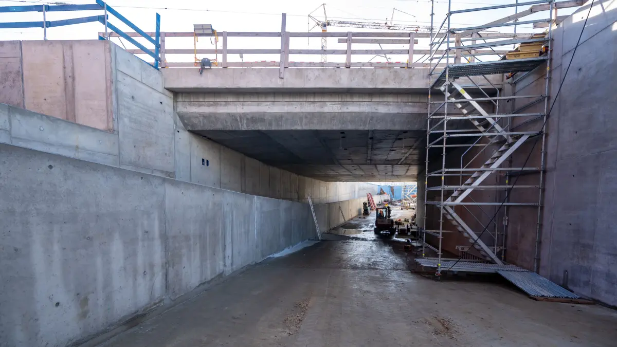 Eislingen Baustelle Mühlbachtrasse