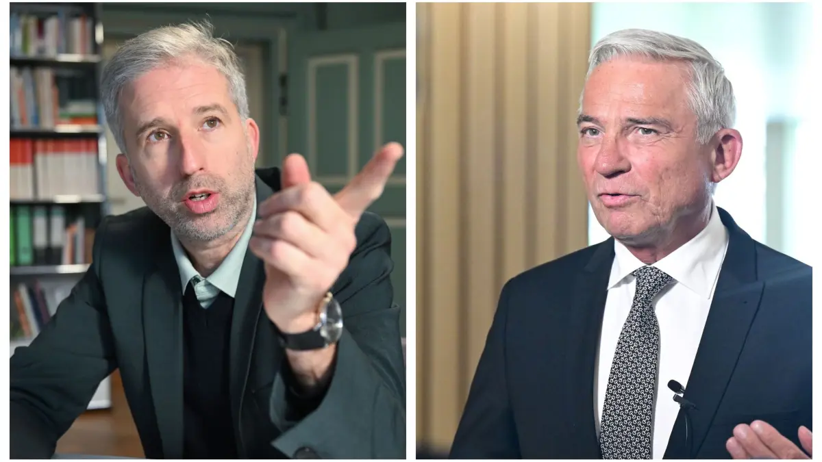 Tübingens Ob Boris Palmer und Innenminister Thomas Strobl.
