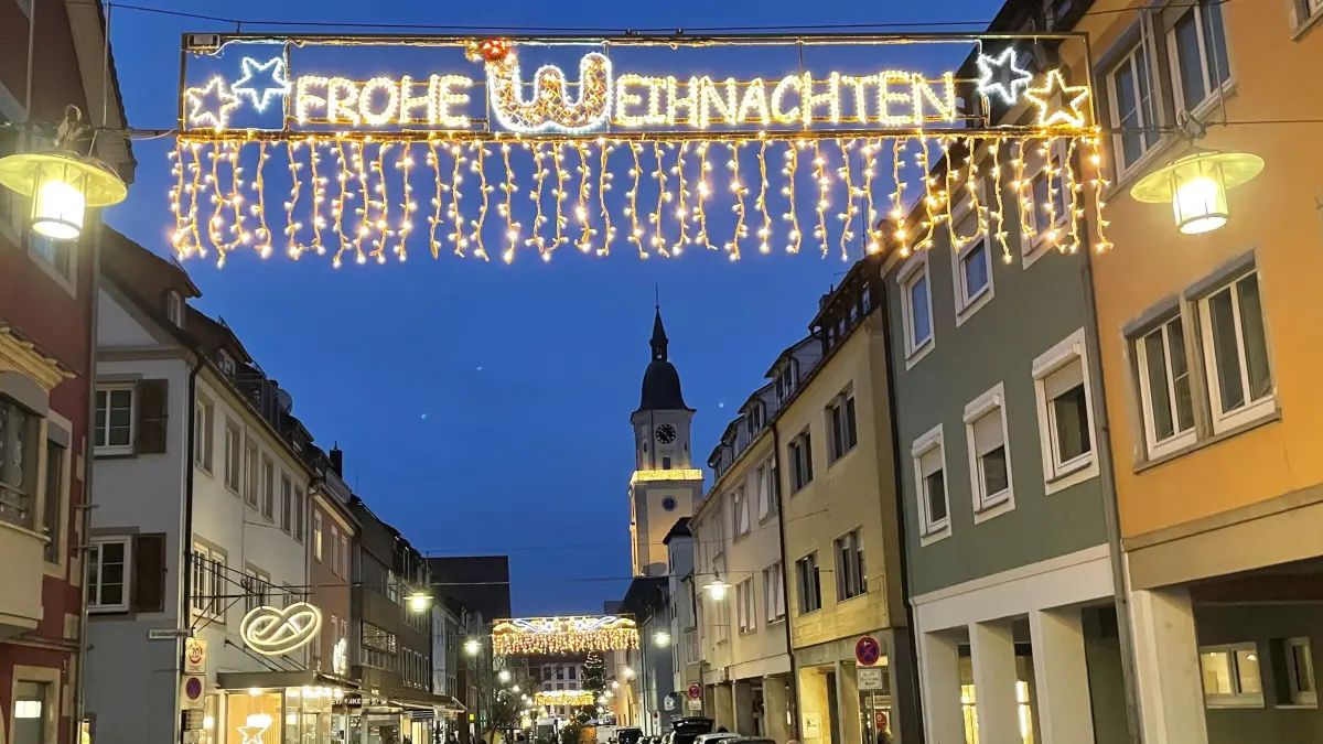Weihnachtsbeleuchtung Crailsheim 2025