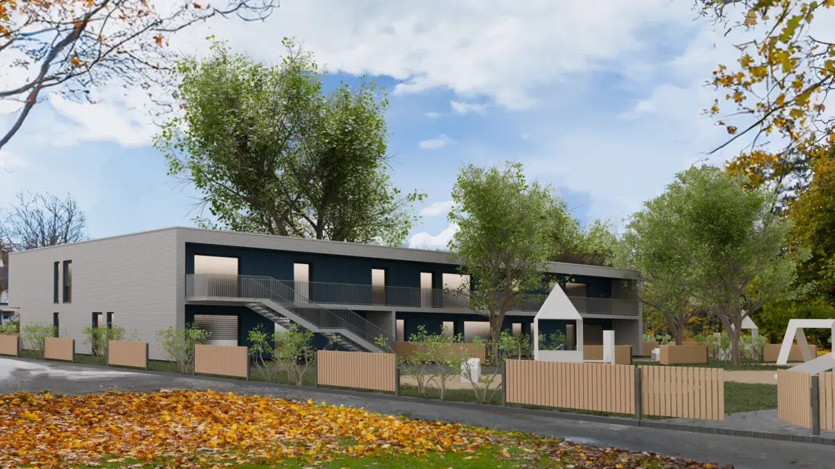 Diese Kita wird in Gerlenhofen gebaut.