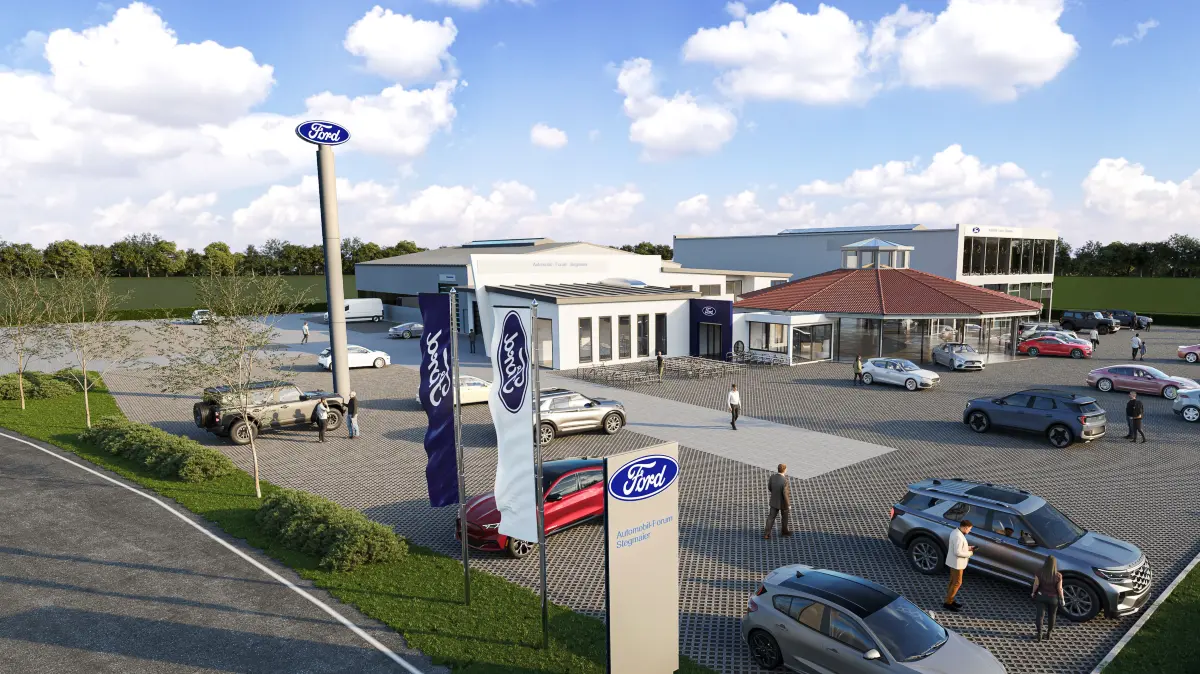 geplanter Neubau Autohaus Stegmaier Crailsheim