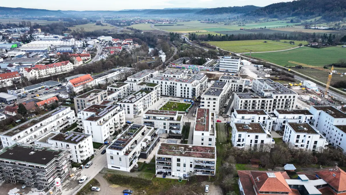 Rottenburg: ehemaliges DHL-Gelände, nun Neubaugebiet