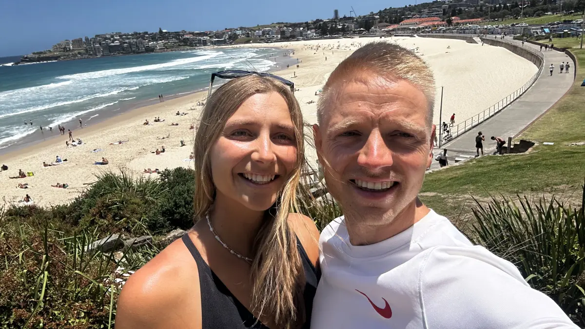 Tascha und Handrik Hoffmann am Bondi Beach, Überlebende des Terroranschlags