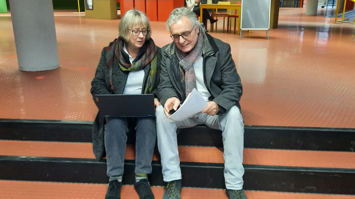 Elke und Peter Züllig aus Oberschwaben in der Uni Konstanz