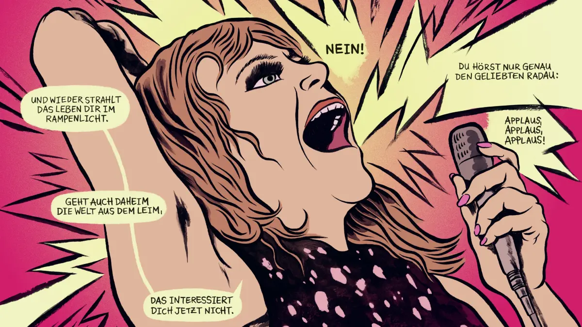 Aus der Graphic Novel" Die Knef" von Moritz Stetter