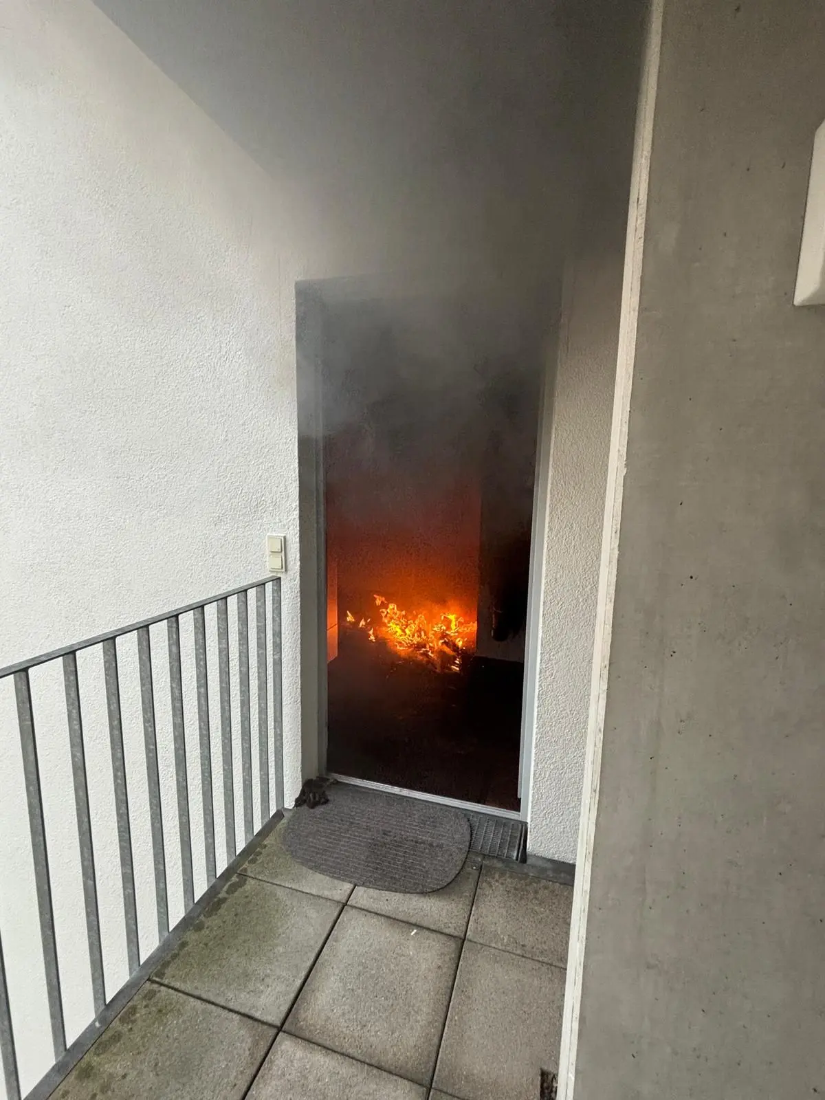 Brand in der Schülinstraße in der Ulmer Oststadt am 20.12.2025.