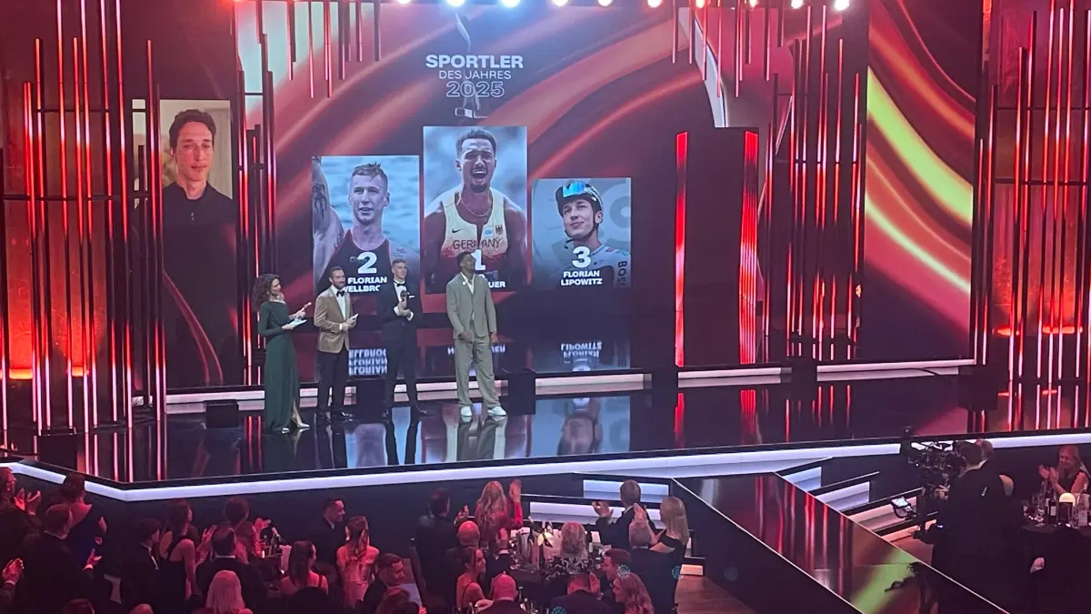Bei der Wahl zum Sportlder des Jahres wird Florian Lipowitz Dritter. Den Titel sichert sich Zehnkämpfer Leo Neugebauer vor Schwimmer Florian Wellbrock.