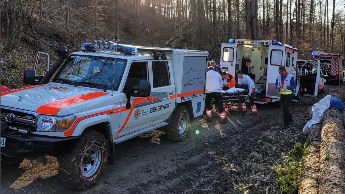 Bergwacht Göppingen, Einsatz bei Börtlingen-Breech im März 2025