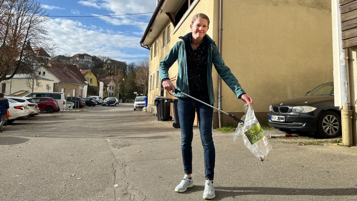 Ann-Kathrin Dieringer engagiert sich für ein Hechingen, das stetig sauberer werden soll.