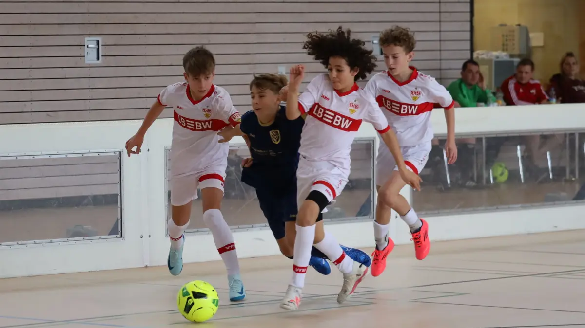 Gschwend U12 Bundesliga Cup: Spielszene zwischen dem VfB und der SGM