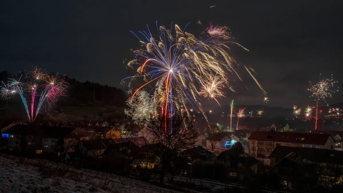 Silvester in Gaildorf, Jahreswechsel 2025/2026