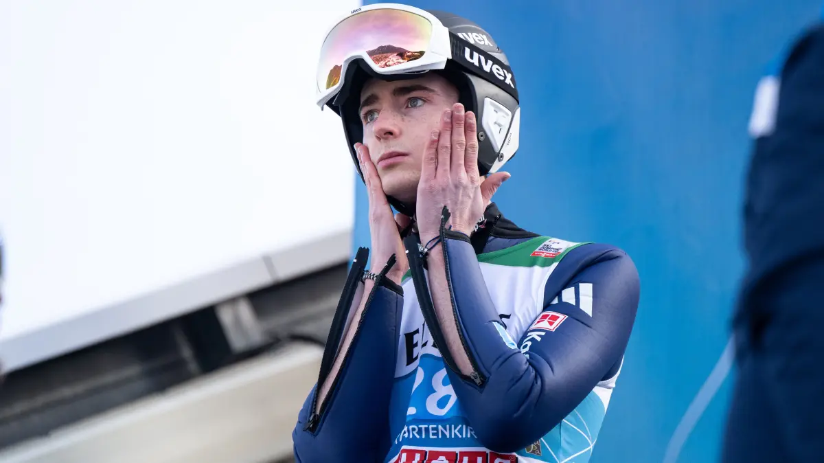 GER, Neujahrsspringen Vierschanzentournee, FIS Viessmsann Skisprung Weltcup Garmisch-Partenkirchen, Wettkampf, Saison 2025/2026, 01.01.2026: BAYER Ben (Deutschland),
GER, Neujahrsspringen Vierschanzentournee, FIS Viessmsann Skisprung Weltcup Garmisch-Partenkirchen, Wettkampf, Saison 2025/2026, 01.01.2026
Foto: Eibner-Pressefoto/Michael Memmler