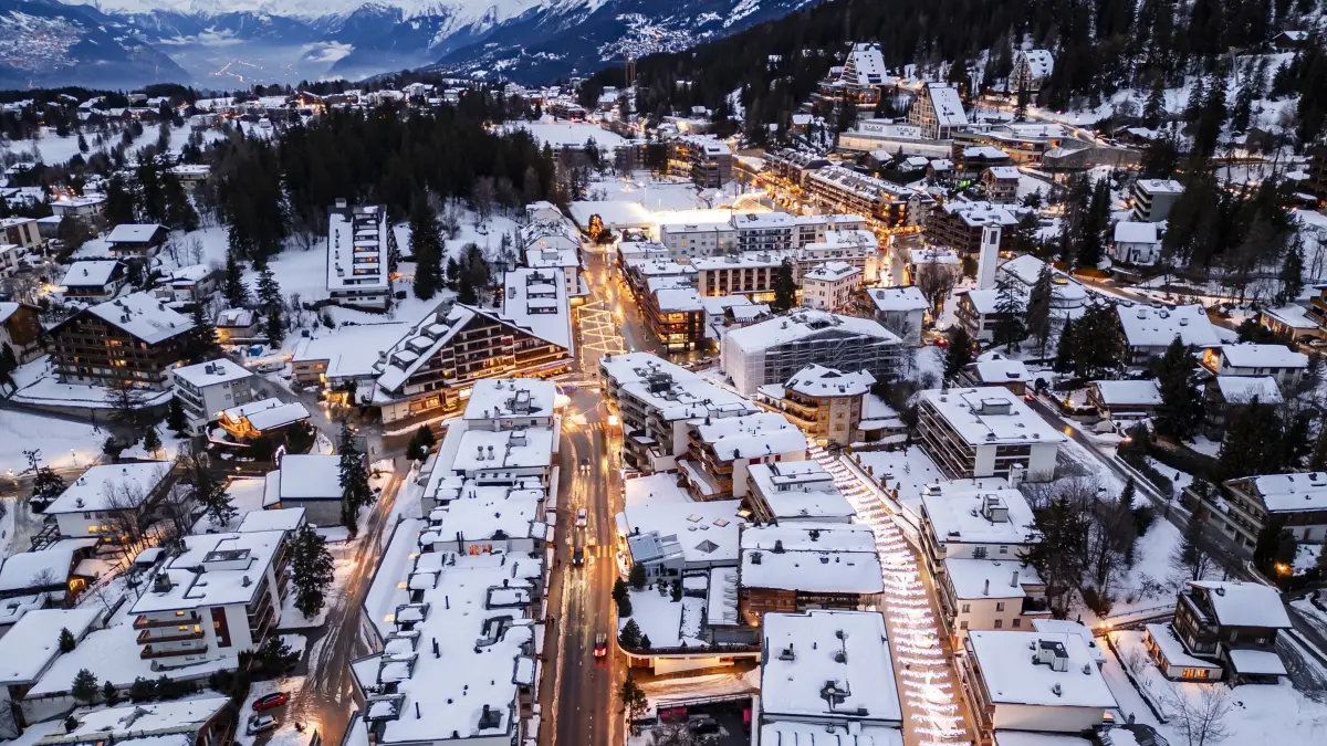Schweizer Skiort Crans-Montana