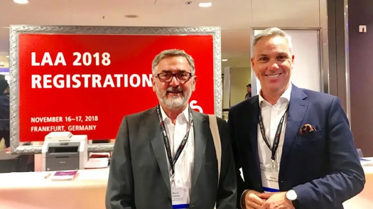 Thomas Bogenschütz (rechts) mit Marcos Pereira Centola.