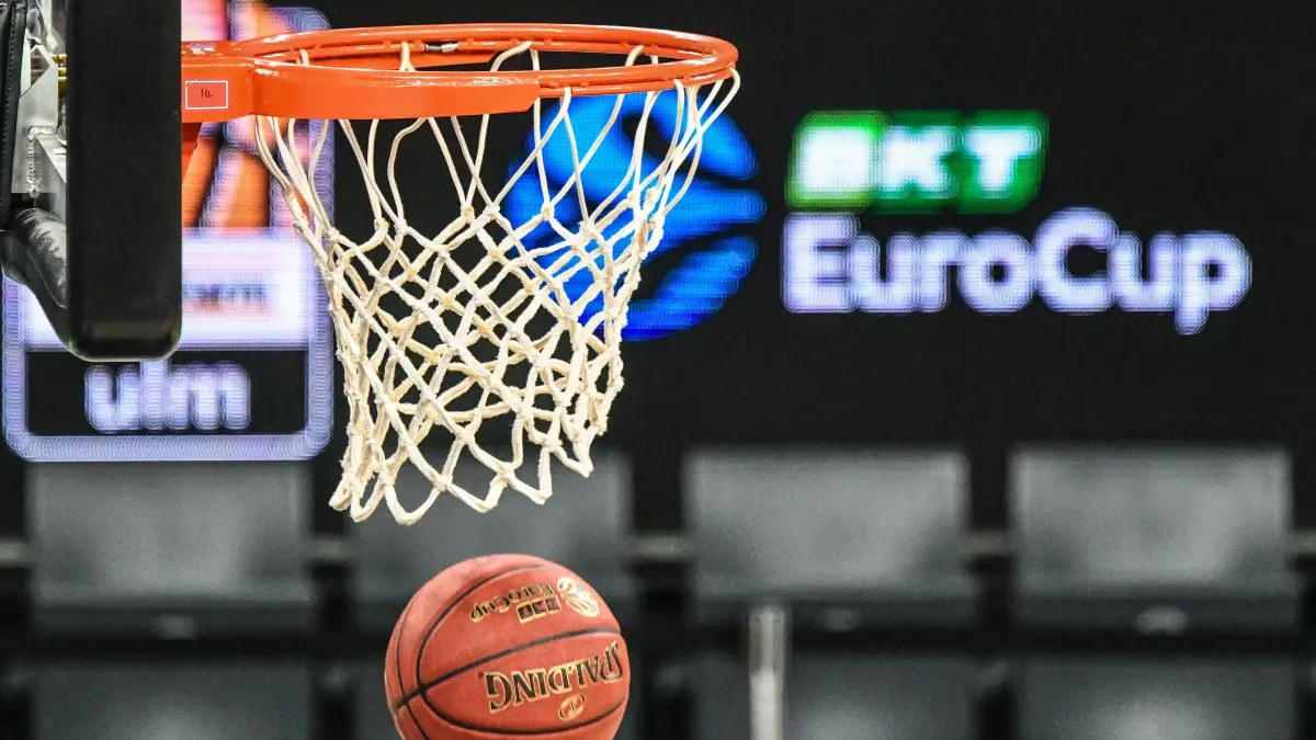 BKT Euro Cup; Ratiopharm Ulm gegen Lietkabelis Panevezys, Ratiopharm Arena Ulm, 02.01.2026: BKT Euro Cup Ratiopharm Ulm gegen Lietkabelis Panevezys, Ratiopharm Arena Ulm, 02.01.2026 Ball im Korb. Ulm 02.01.2026. 12 Spieltag BKT EuroCup, Ratiopharm Ulm gegen Lietkabelis Panevezys, Ratiopharm Arena Ulm *** BKT Euro Cup Ratiopharm Ulm vs Lietkabelis Panevezys, Ratiopharm Arena Ulm, 02 01 2026 Ball in the basket Ulm 02 01 2026 12 Matchday BKT EuroCup, Ratiopharm Ulm vs Lietkabelis Panevezys, Ratiopharm Arena Ulm Copyright: xBEAUTIFULxSPORTS/Märklx