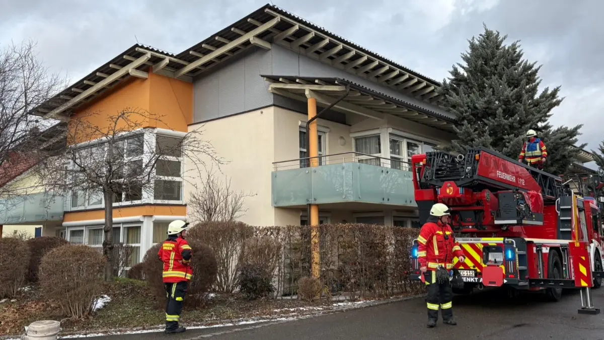 Die Feuerwehr rückte zu einer Wohngruppe der Lebenshilfe in Bisingen aus.