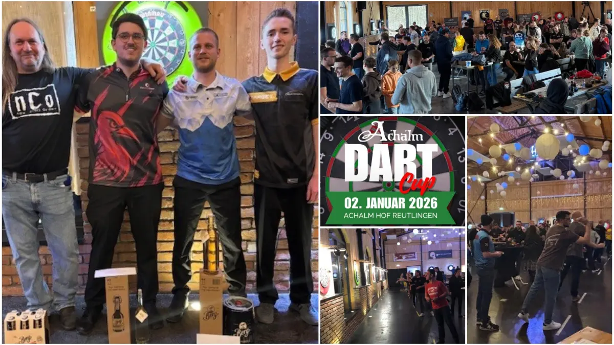 Achalm-Dart-Cup 2026 war ein voller Erfolg.