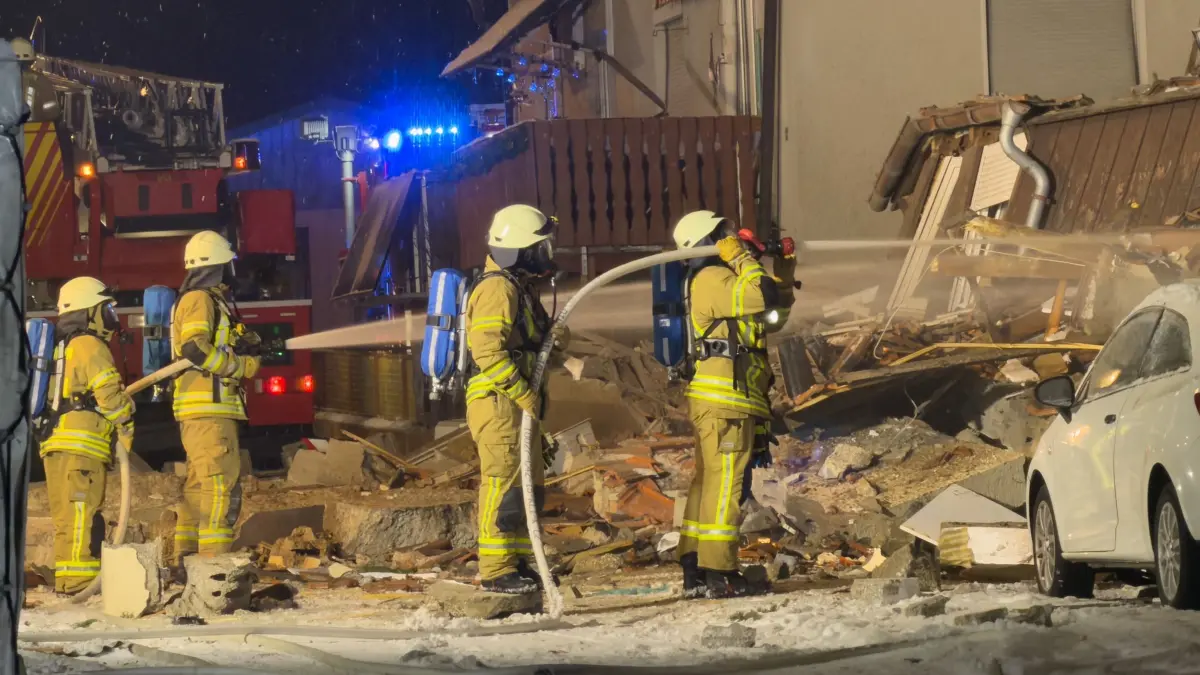 Explosion in Wohnhaus