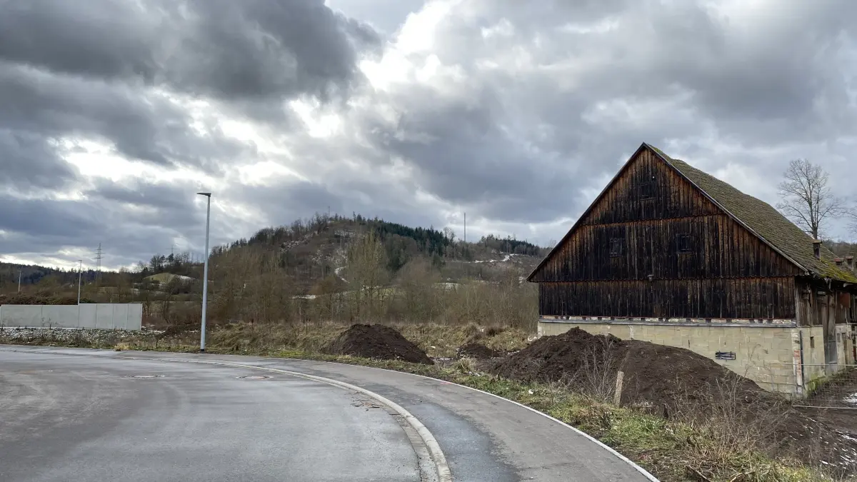 Gewerbegebiet "Münstermühle" Gaildorf. Schneue muss für Bauplatz weichen.