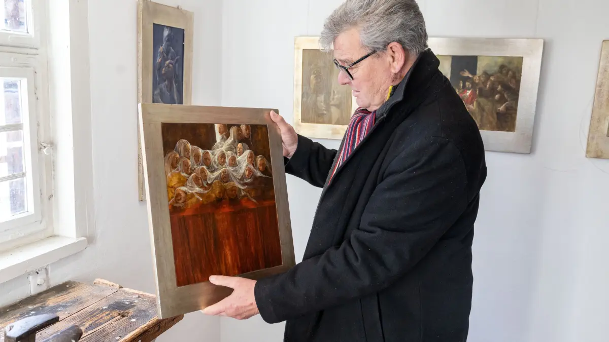 Ausstellung mit Bildern von Ernst Lutz in der Kulturmühle Rechberghausen, Vernissage: 18.1.