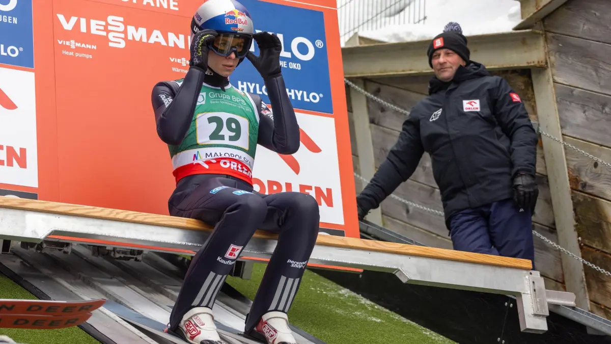 Skispringen in Zakopane: 10.01.2026, Polen, Zakopane: Ski nordisch/Skispringen: Weltcup, Training, Männer. Andreas Wellinger aus Deutschland beim Training. Foto: Marek Ladzinski/ZUMA Press Wire/dpa +++ dpa-Bildfunk +++