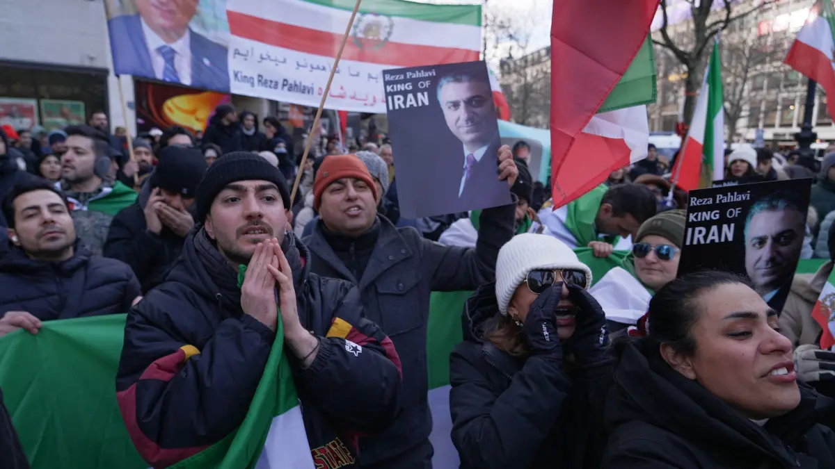 Demonstration zur Unterstützung der Proteste im Iran