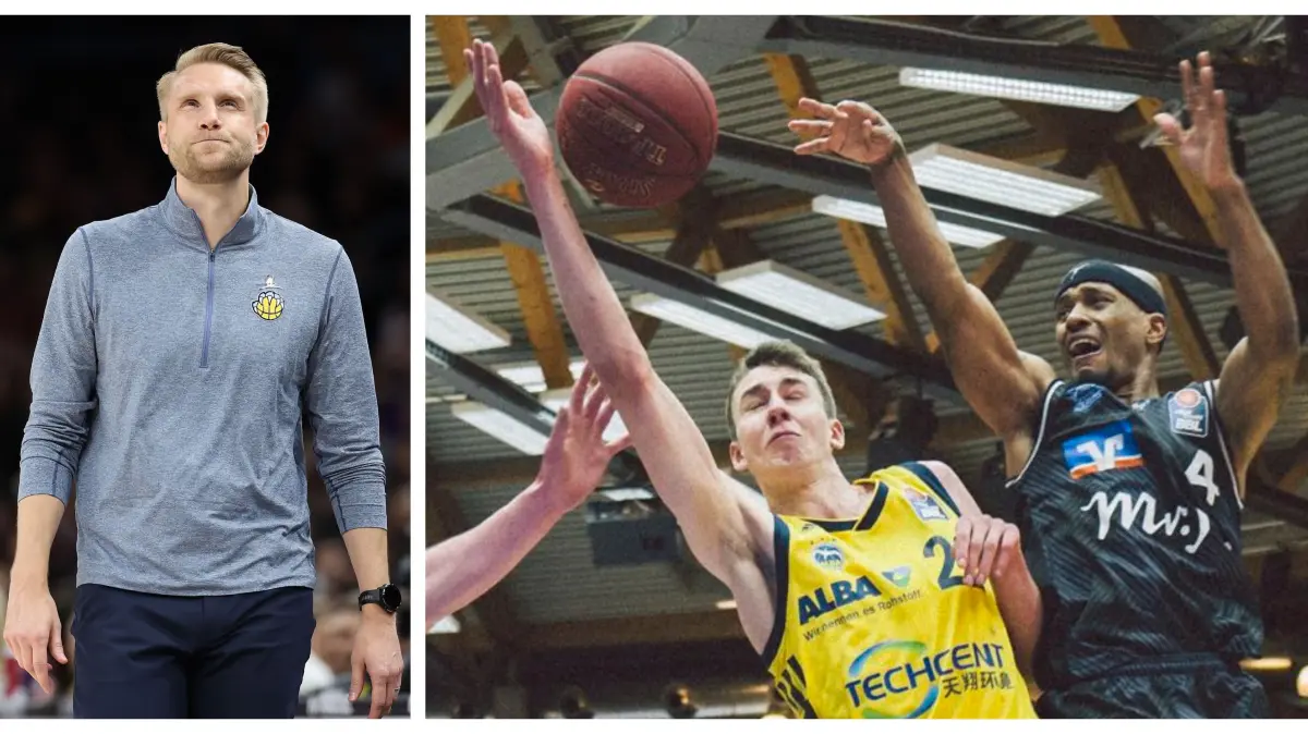 Tuomas Iisalo (links) und Franz Wagner (rechts im gelbe Trikot)
