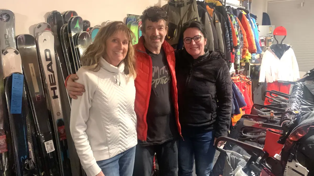 Susanne Struck, Kurt Fischer und Tina Raff Kurti's Skiservice Wiesenstetten
