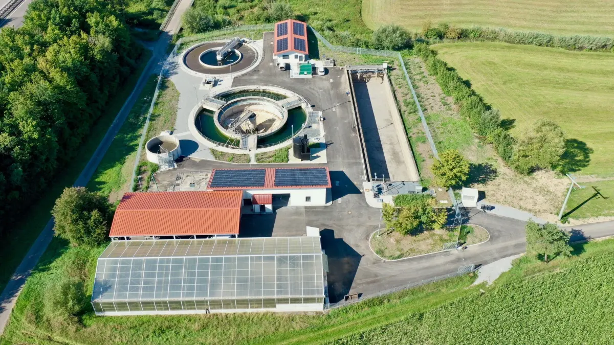Kläranlage Riegelbach 2025 (nach Fertigstellung) Gemeinde Kreßberg