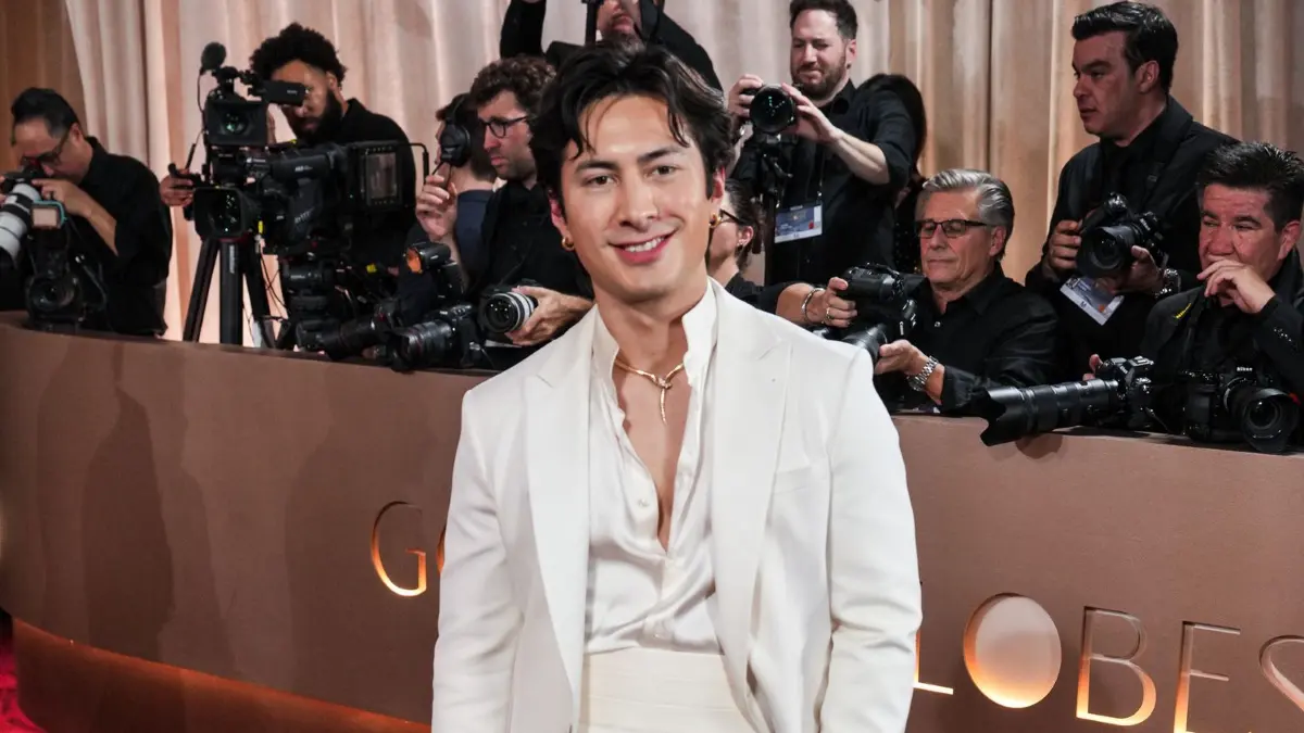 83. Golden Globes: 11.01.2026, USA, Los Angeles: Hudson Williams kommt zu den 83. Golden Globes im Beverly Hilton. Foto: Sthanlee Mirador/PA Wire/dpa +++ dpa-Bildfunk +++
