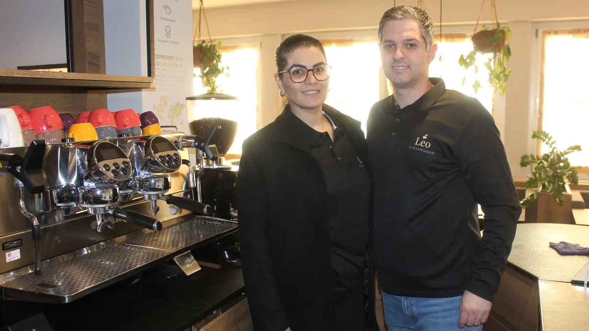 Burladingen Eiscafé neue Leitung Paula de Pelegrini Frigo und Ehemann Pedro Frigo