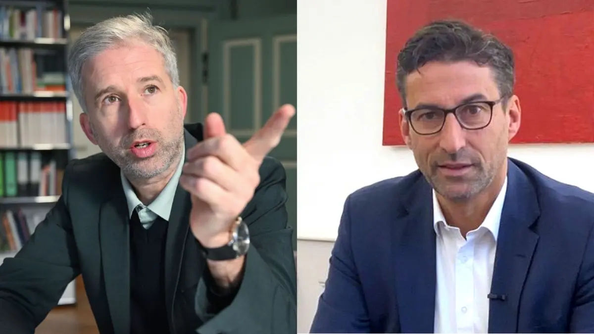 Boris Palmer (links) und Matthias Klopfer, die Oberbürgermeister von Tübingen und Esslingen, sorgen sich ohne rasche Reformen um die Handlungsfähigkeit der Kommunen im Land.