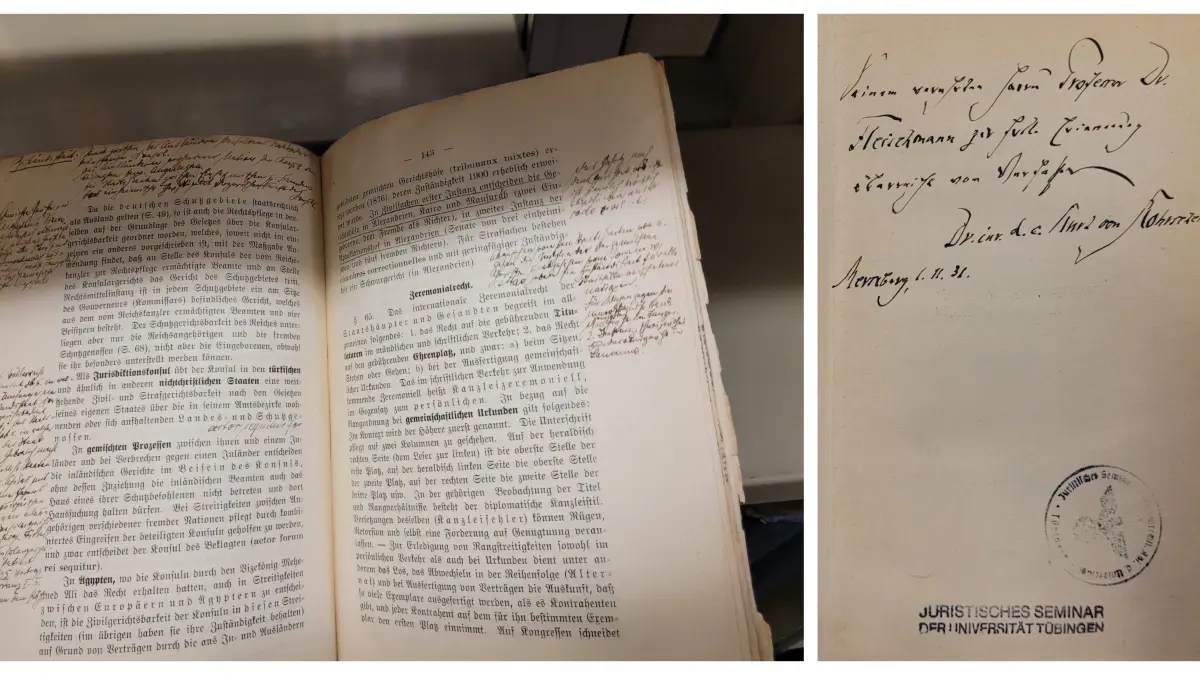 Die Privatbibliothek des Völkerrechtlers Max Fleischmann umfasste etwa 1700 Bände, rund 900 sind heute noch nachweisbar. Der Schwerpunkt liegt auf Völkerrecht, ausländischem Staats- und Verfassungsrecht, Kriegs- und Neutralitätsrecht sowie auf der politischen Geschichte Europas seit dem 19. Jahrhundert.