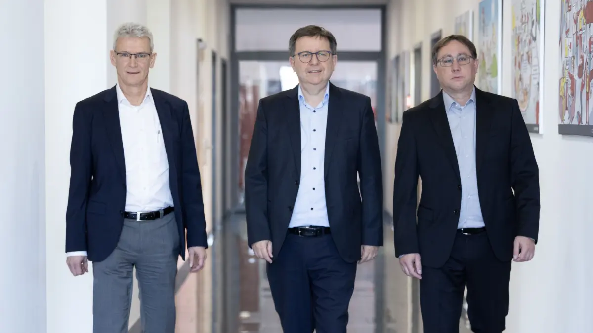 Verkleinerte Führungsspitze: Vom Vorstand sind noch Markus Ströbel, Frank Preißner und Thorsten Bullinger übriggeblieben (v.l.).
